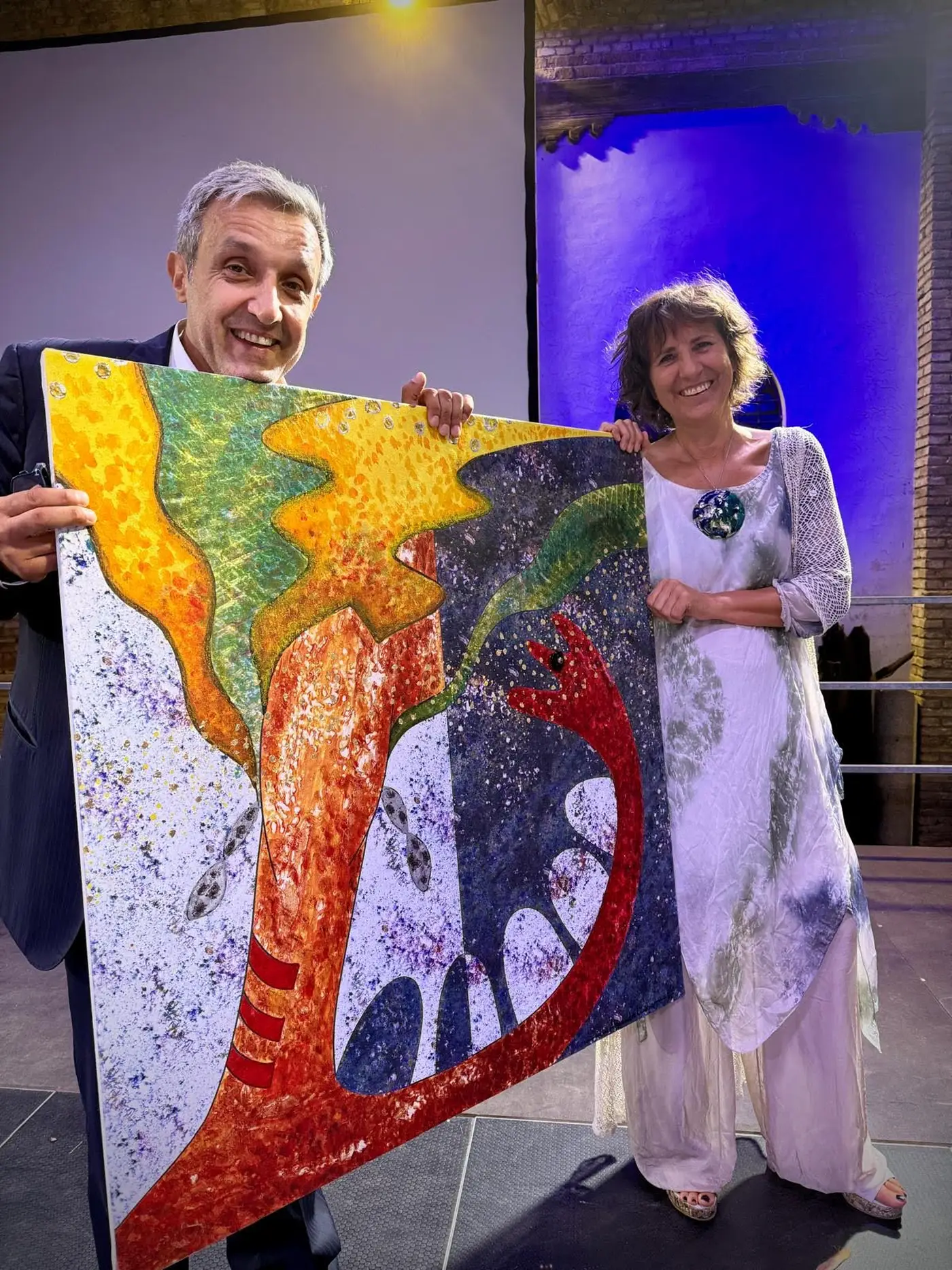 con Flavio Insinna 2025.webp